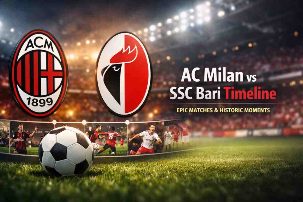 AC Milan vs SSC Bari Timeline