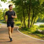 Running routes near me with a 5K loop in a scenic tree-lined park