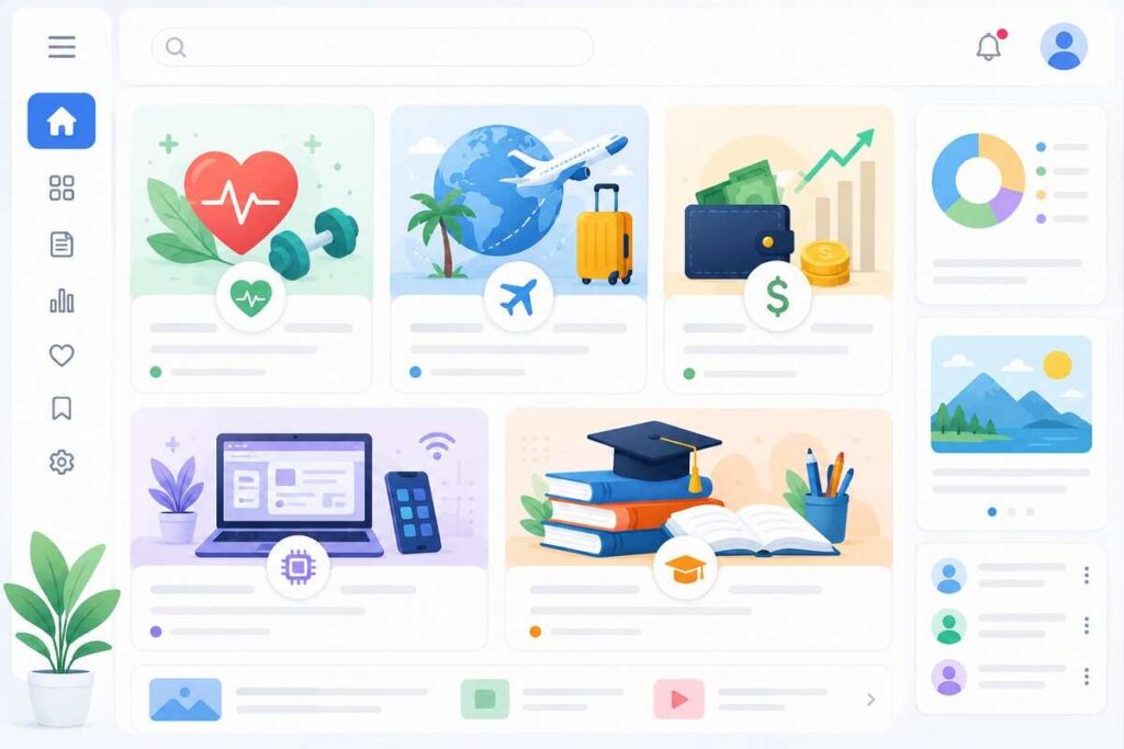 Vedasdev com multi-niche blog covering health, travel, finance, technology, and education topics
