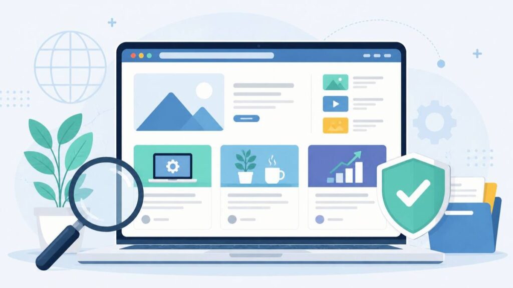 What is Brumeblog Com – illustration of a multi-topic blog and content website