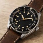 Hexa Watch automatic dive watch with black dial and stainless steel case