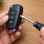 How to open a Honda key fob using a screwdriver